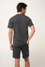Vamp - Ανδρική Καλοκαιρινή Πυτζάμα με Πατιλέτα - DARK GRAY