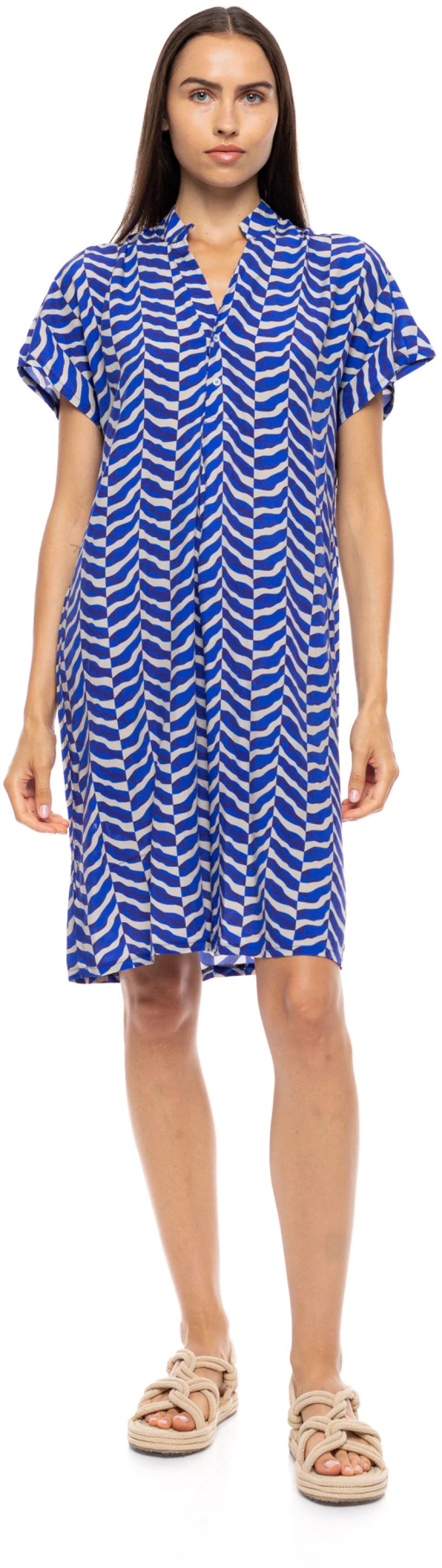 Γυναικείο Beachdress Pink Label - AEGEAN WAVE - Κοντομάνικο - Viscose