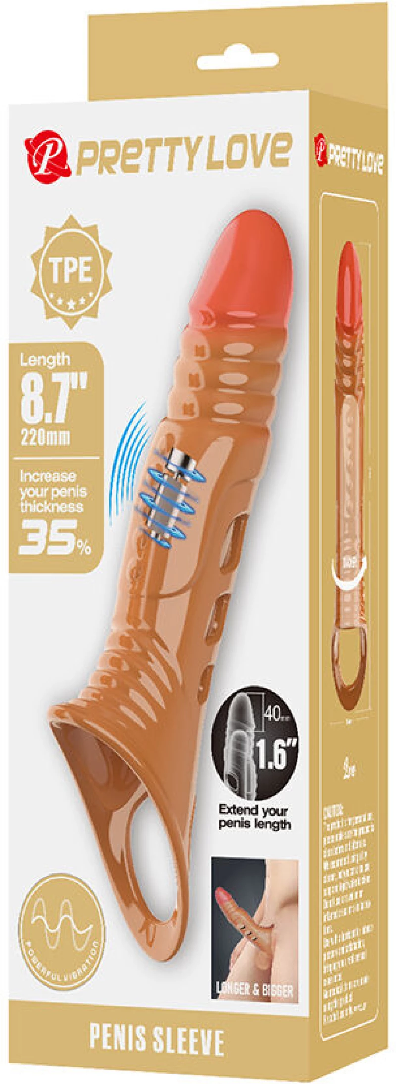 PRETTY LOVE - VIBRATING PENIS SLEEVE