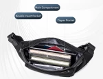 ARCTIC HUNTER τσάντα Crossbody XB00837, 3.5L, μαύρη
