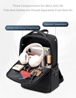 ARCTIC HUNTER τσάντα πλάτης B00872 με θήκη laptop 15.6", 14.5L, χακί