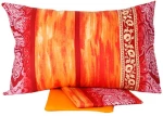 Σετ Σεντόνια Cotton Feelings εμπριμέ 4136 Orange Υπέρδιπλο (220x260)