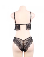 Coquette Bralette Lingerie Set Black