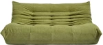 Compressed Nextdeco καναπές τριθέσιος Togo χακί Υ70x174x102εκ.