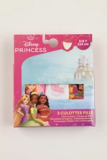 Σετ κυλοτάκι 3 τμχ κορίτσι "Disney Princess" λιλά-λευκό-ροζ