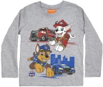 Μπλούζα μακρυμάνικη αγόρι "Paw patrol" γκρι μελανζέ