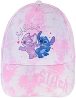 Καπέλο Jockey κορίτσι tie dye "Stitch angel" ροζ
