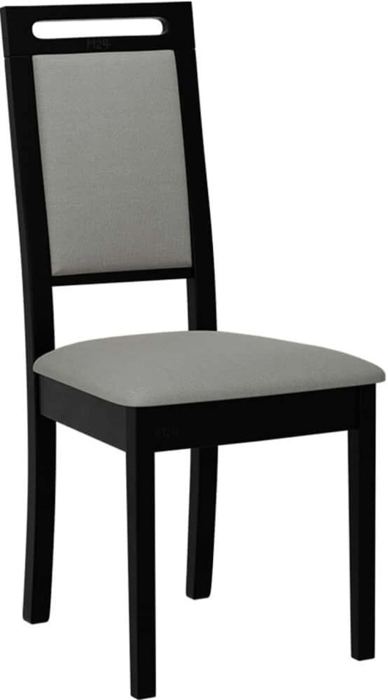 Καρέκλα Roma 15 162721109 47x43x96cm Black-Grey Ξύλο,Ύφασμα