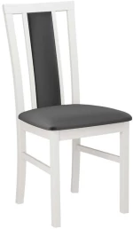 Καρέκλα Lombardy VII 162663149 43x40x94cm White-Anthracite Ξύλο,Ύφασμα