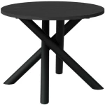 Τραπέζι Harald 162887879 110x110x74,5cm Anthracite-Black Μοριοσανίδα, Μέταλλο