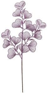 Χριστουγεννιάτικο Κλαδί 23561 69cm Purple
