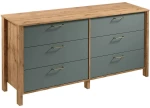Συρταριέρα Indygo Plus 162817479 171x47x81cm Oak-Olive
