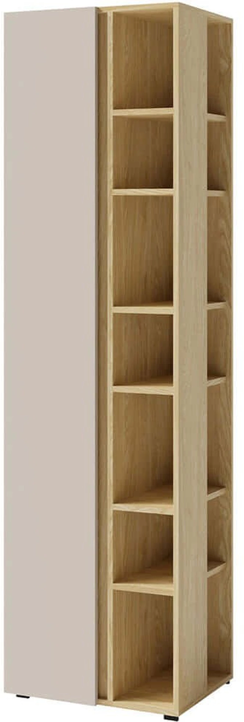 Βιβλιοθήκη Luca 163080719 55x40x195cm Natural-Cashmere