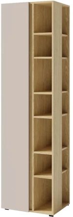 Βιβλιοθήκη Luca 163080719 55x40x195cm Natural-Cashmere