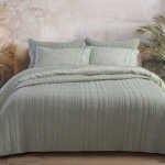 Κουβερλί Elements Ecstatic Green Nef-Nef Homeware Υπέρδιπλo 230x240cm Βαμβάκι-Πολυέστερ