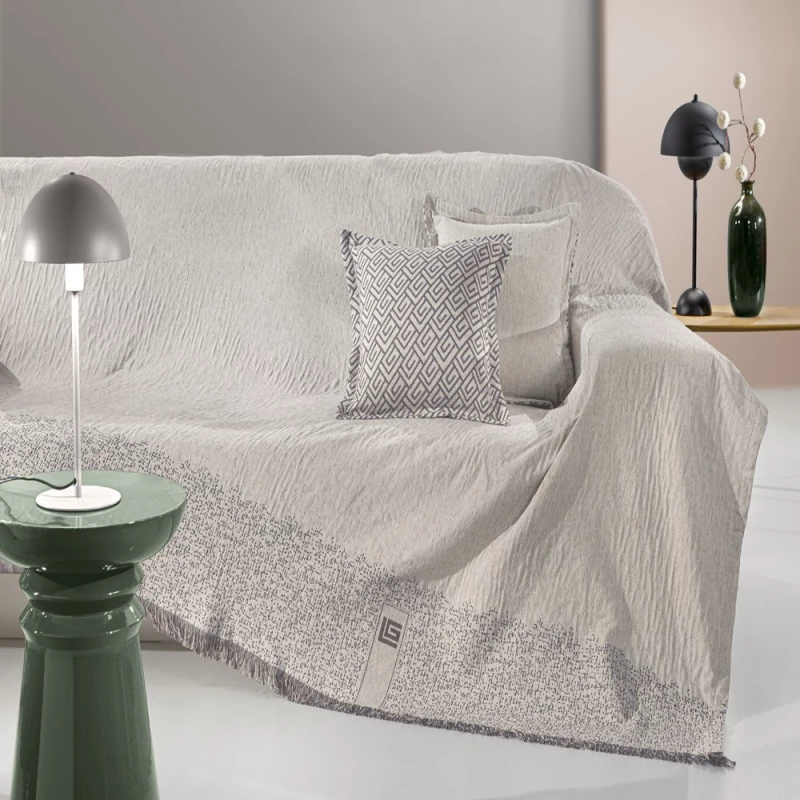 Ριχτάρι Moreno Natural Guy Laroche Διθέσιο 180x250cm Βαμβάκι-Πολυέστερ
