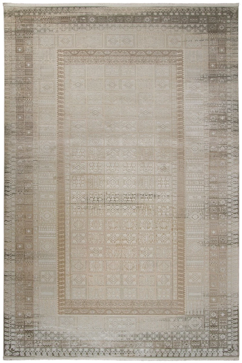 Χαλί Arcadia 7124A Beige-Cream Βιοκαρπέτ 80X150cm