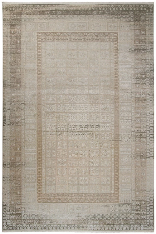 Χαλί Arcadia 7124A Beige-Cream Βιοκαρπέτ 80X150cm