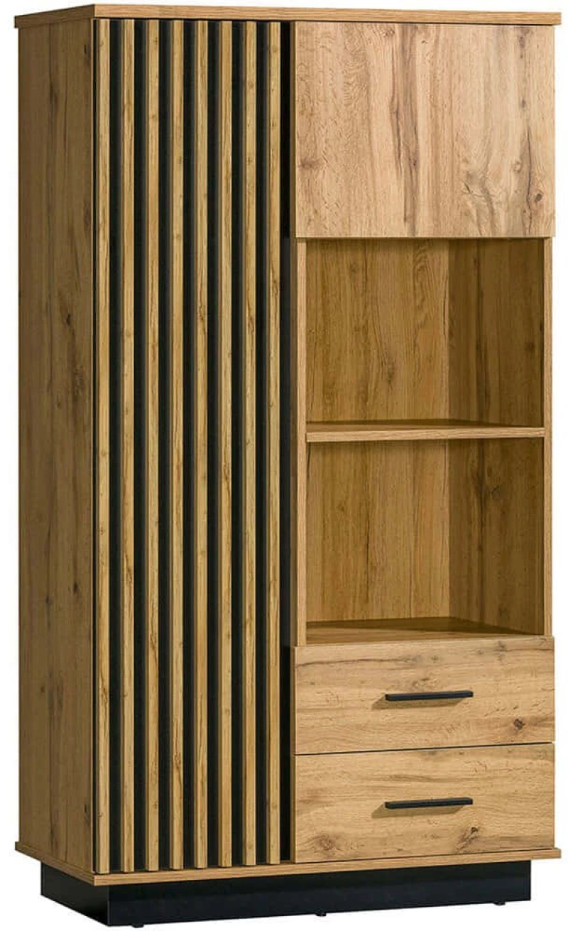 Βιβλιοθήκη Lamelo 162842969 90x40x159cm Natural-Black