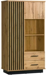 Βιβλιοθήκη Lamelo 162842969 90x40x159cm Natural-Black