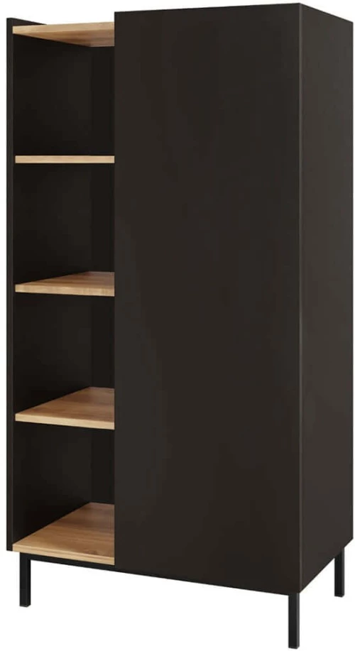 Βιβλιοθήκη System 162916969 74x44x140cm Natural-Black