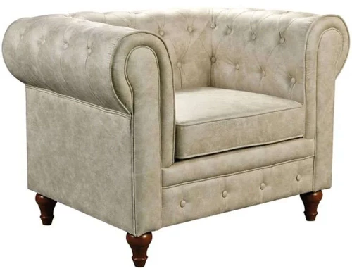 Πολυθρόνα Chesterfield Ε942,11 110x82x77cm Beige