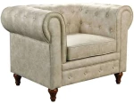 Πολυθρόνα Chesterfield Ε942,11 110x82x77cm Beige