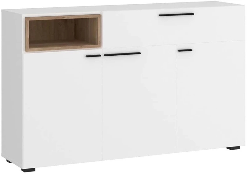 Μπουφές Bucks III 162674129 135x41,6x96,1cm White Μοριοσανίδα