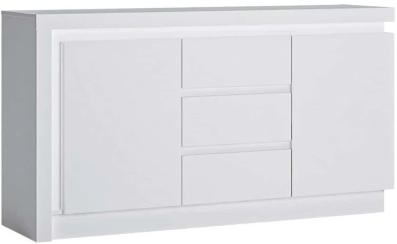 Μπουφές Με Φως Lynx 162285839 157,6x42x89,1cm White Μοριοσανίδα