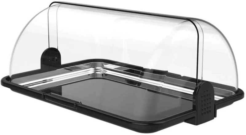 ΚΟΥΤΙ ΠΑΡΟΥΣΙΑΣΗΣ ΑΡΤΟΣΚΕΥΑΣΜΑΤΩΝ 46.5cm - ABS+INOX - POLYBOX L178/VAS-03/BLACK - BIESSE 1τμχ