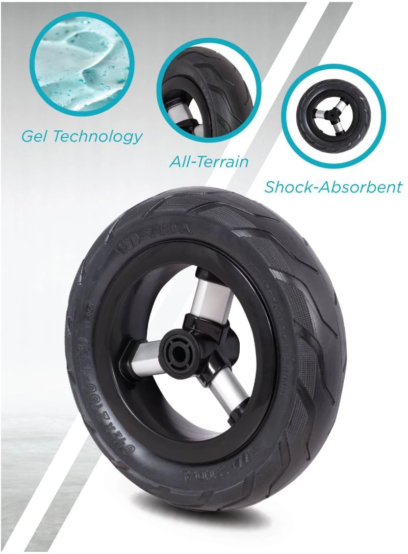 QPlay Τρίκυκλο Ποδήλατο Rito Air Gel Wheels, Petrol