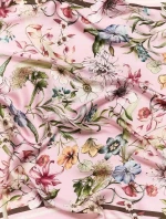 ΦΟΥΛΑΡΙ ΣΑΤΕΝ FLORAL ΡΟΖ