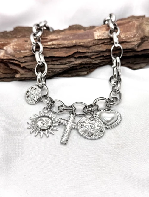 ΚΟΛΙΕ ΑΤΣΑΛΙ ROMAN CHARMS ΑΣΗΜΕΝΙΟ