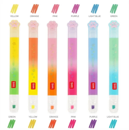 Μαρκαδόροι Υπογράμμισης Kitty Dual Tip Legami MHL0002