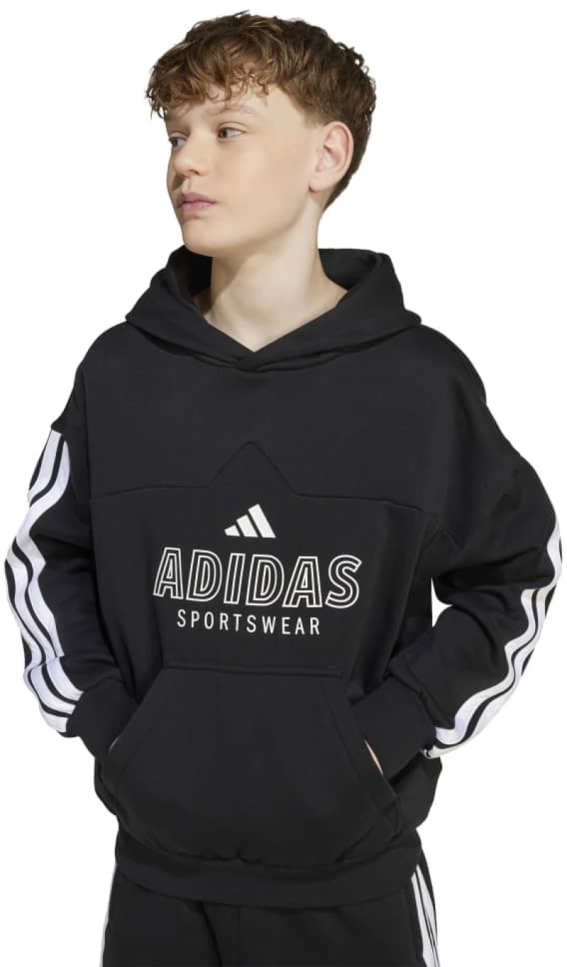 adidas J HOT FL HOOD JW5083 ADIDAS Μαύρο