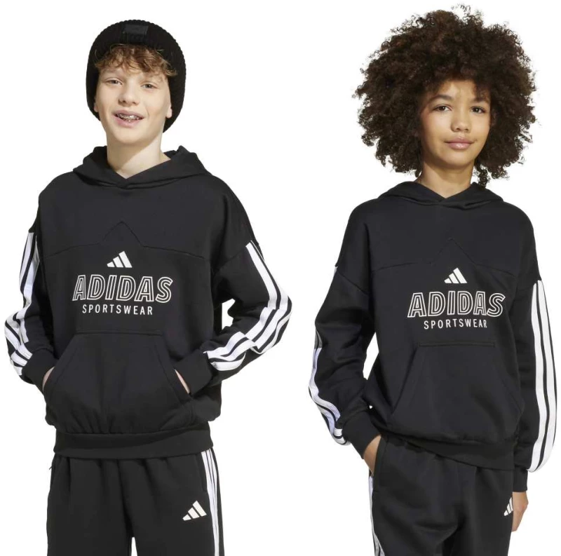 adidas J HOT FL HOOD JW5083 ADIDAS Μαύρο