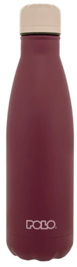 Polo Bordeaux Παγούρι Θερμός Κόκκινο Μπεζ 500ml 949004-3324