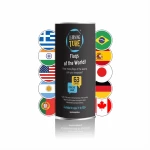 K-Toyz Learning Tubes: Flags Of The World - Board game (English Language) (LT-008)