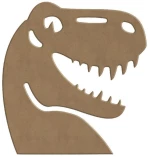 Κεφάλι δεινοσαύρου mdf 6mm 14x14cm