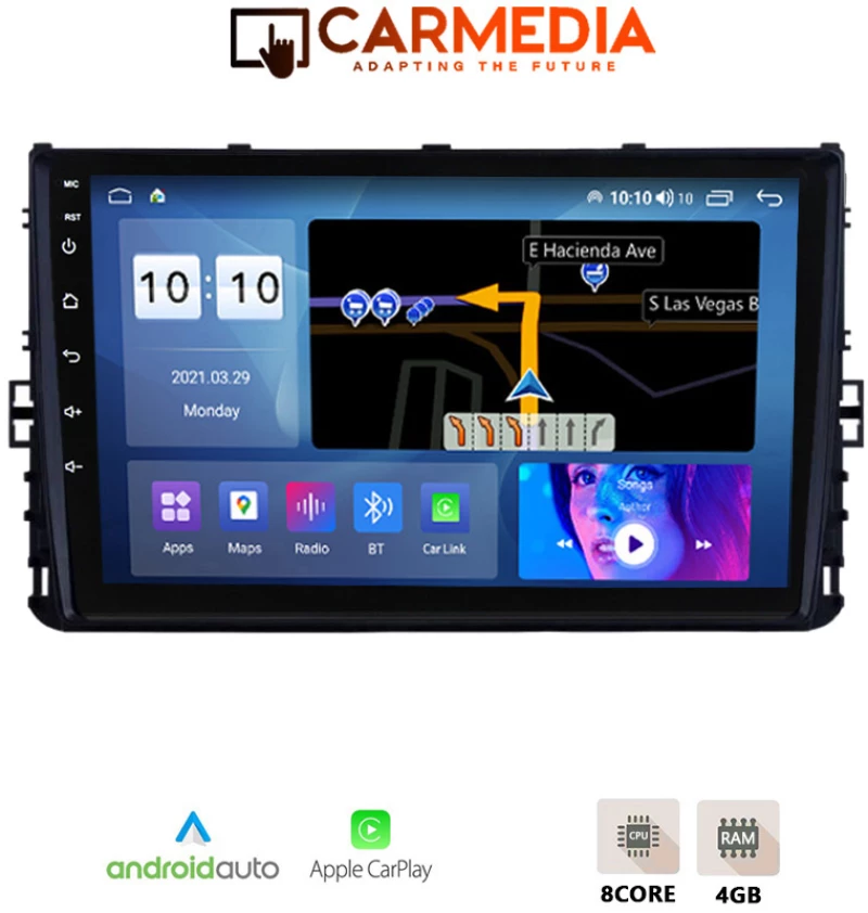 CARMEDIA CMDU409-3 TABLET 9'' OEM VW POLO-TROC-TCROSS 2017+