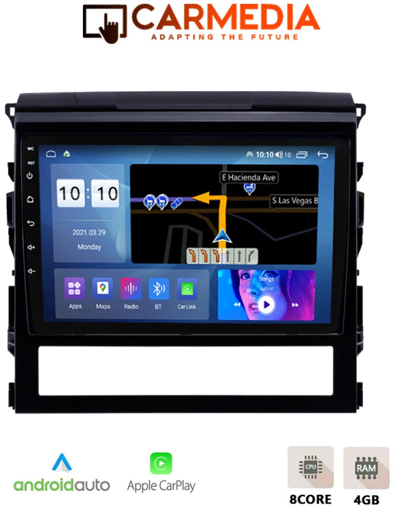 CARMEDIA CMDU409-3 TABLET 9'' OEM TOYOTA LANDCRUISER 2016-2019