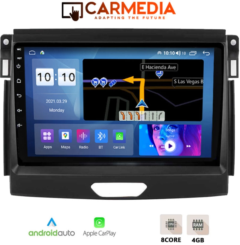 CARMEDIA CMDU409-3 TABLET 9'' OEM FORD RANGER 2018+