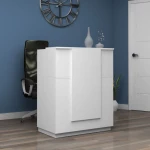 504714 ΓΡΑΦΕΙΟ ΥΠΟΔΟΧΗΣ - RECEPTION GEMINI MEGAPAP ΧΡΩΜΑ ΛΕΥΚΟ 90X50X110ΕΚ.