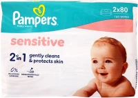 Pampers  | Μωρομάντηλα Sensitive | 2x80τεμ
