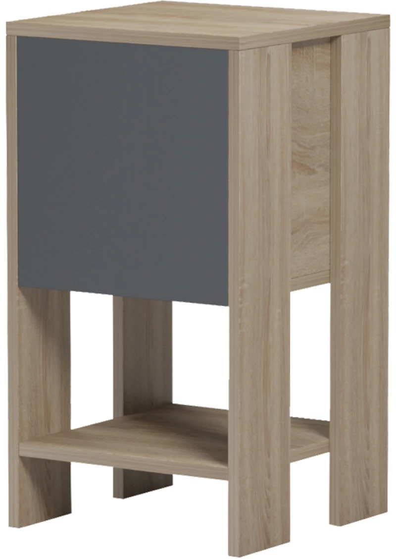 539349 ΚΟΜΟΔΙΝΟ REPPO PAKOWORLD SONOMA-ΑΝΘΡΑΚΙ 30X30X55ΕΚ