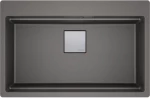 Franke Mythos Kubus 2 Pro KNG 610-73 Ένθετος Γρανιτένιος Νεροχύτης 79cm Stone Grey