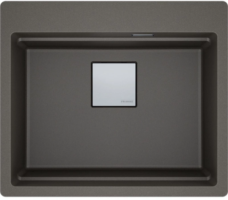 Franke Mythos Kubus 2 Pro KNG 610-53 Ένθετος Γρανιτένιος Νεροχύτης 59cm Slate Grey