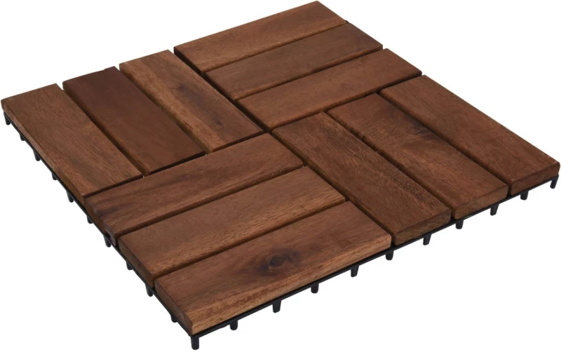 ΠΛΑΚΆΚΙΑ DECK & ΧΛΟΟΤΆΠΗΤΕΣ DECKING TILES 30X30CM SET 4PCS