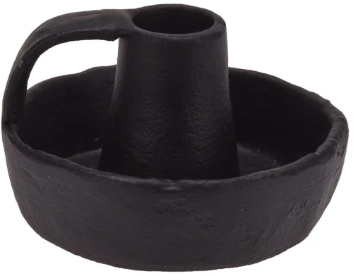 ΚΕΡΙΆ & ΚΗΡΟΠΉΓΙΑ CANDLE HOLDER 95X60MM BLACK A98050100