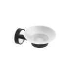 Karag Optimo-B 6301 Σαπουνοθήκη Μαύρο, Χρωμέ ABS plastic, Ανοξείδωτο Ατσάλι, Γυαλί